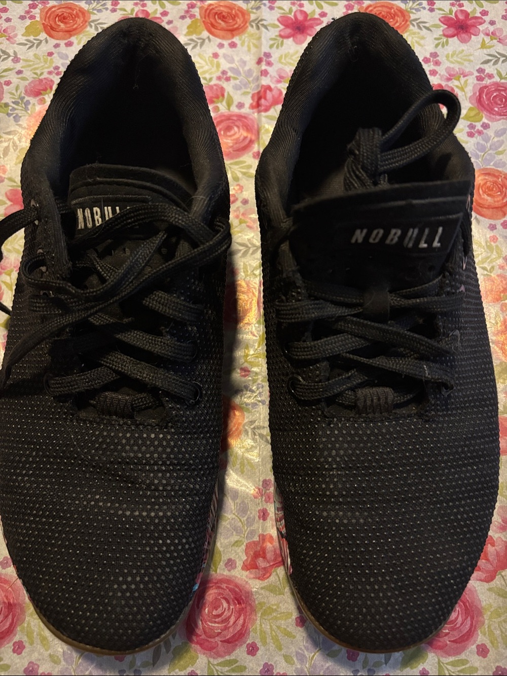 NOBULL Black Knit Training Sneakers with Subtle Branding - Picture 2 of 5
